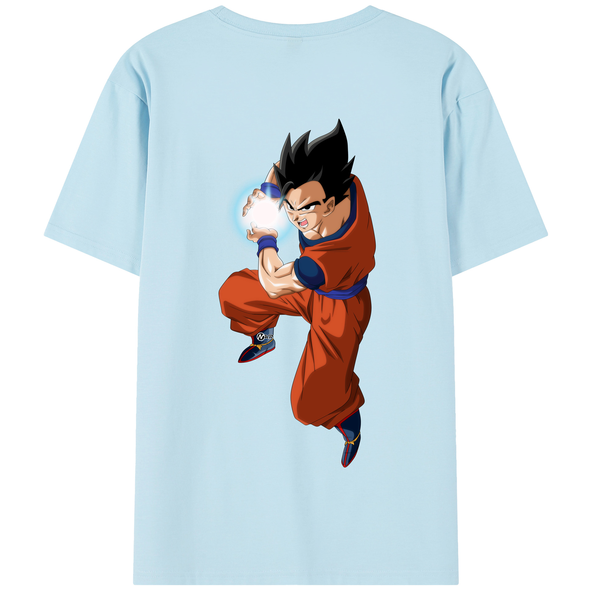 （画像用） ドラゴンボール 孫 悟飯（そんごはん）DRAGON BALL Son Gohan 綿100％半袖Tシャツ（背面プリント）